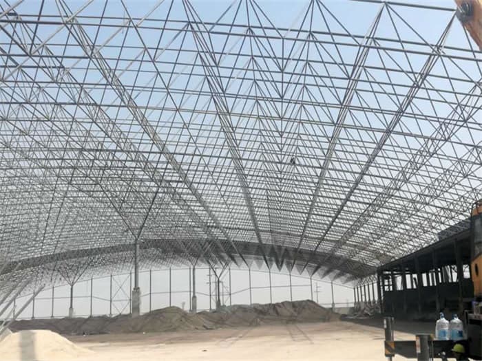 太原钢厂料仓网架工程